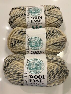 Lion Brand Wool Ease Thick & Quick Yarn-Moonlight (3-Pack)